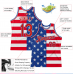 CUSTOM ROYAL RED-WHITE 3D PATTERN DESIGN AMERICAN FLAG BASKETBALL