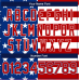 CUSTOM ROYAL RED-WHITE 3D PATTERN DESIGN AMERICAN FLAG BASKETBALL