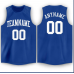 CUSTOM ROYAL WHITE ROUND NECK BASKETBALL